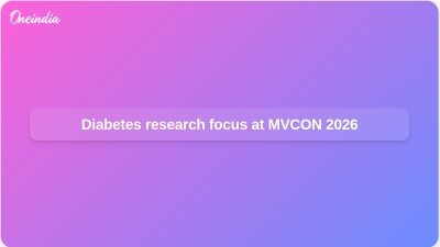 Diabetes research focus at MVCON 2026