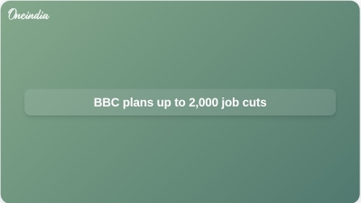 BBC plans up to 2,000 job cuts