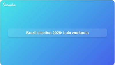 Brazil election 2026: Lula workouts