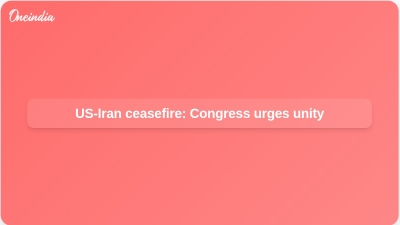 US-Iran ceasefire: Congress urges unity