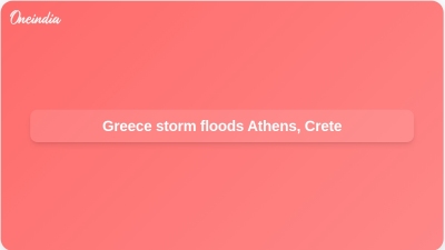 Greece storm floods Athens, Crete