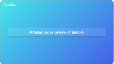 Arlekar urges review of history