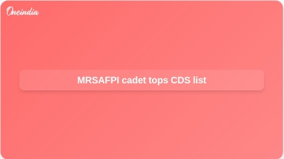 MRSAFPI cadet tops CDS list