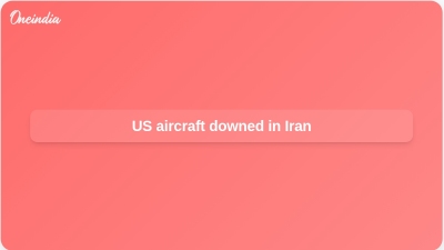 US aircraft downed in Iran