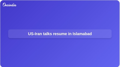 US-Iran talks resume in Islamabad