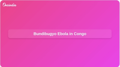 Bundibugyo Ebola in Congo