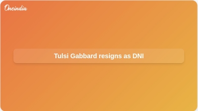 Tulsi Gabbard resigns as DNI