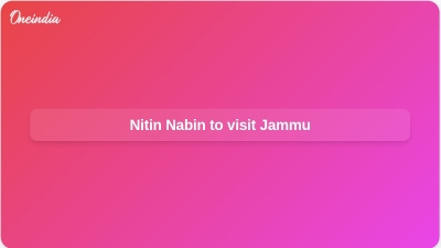 Nitin Nabin to visit Jammu
