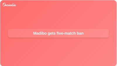 Madibo gets five-match ban