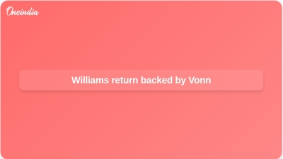 Williams return backed by Vonn
