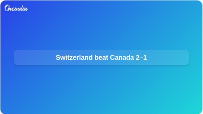 Switzerland beat Canada 2–1