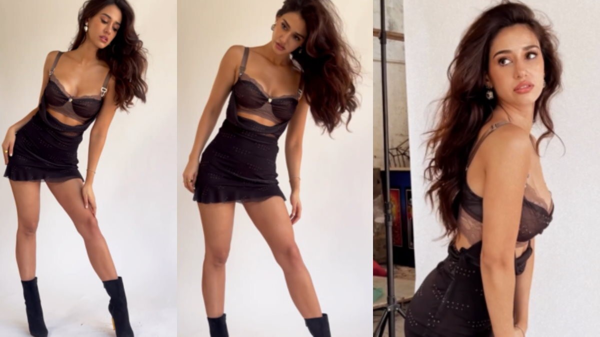 Disha Patani ब्लैक ब्रा के साथ मिनी स्‍कर्ट में दिए हॉट पोज, देंखे होश उड़ा देने वाली PHOTOS | Disha Patani hot poses in mini skirt with black bra, see the mind-blowing