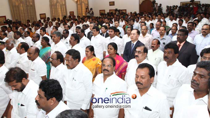 Photo Gallery: E Palaniswami Sworn In As Tamil Nadu Chief Minister Photo Gallery: E Palaniswami Sworn In As Tamil Nadu Chief Minister