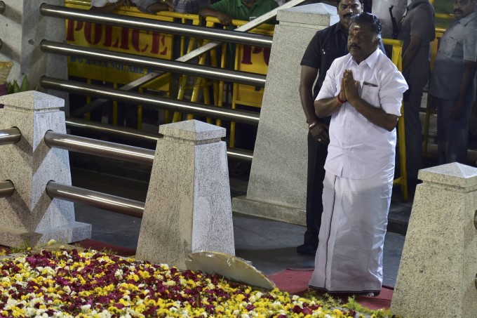 Former TN CM O Panneerselvam Press Meet At Marina Beach In Chennai Former TN CM O Panneerselvam Press Meet At Marina Beach In Chennai