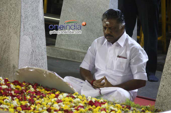 Former TN CM O Panneerselvam Press Meet At Marina Beach In Chennai Former TN CM O Panneerselvam Press Meet At Marina Beach In Chennai