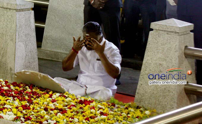 Former TN CM O Panneerselvam Press Meet At Marina Beach In Chennai Former TN CM O Panneerselvam Press Meet At Marina Beach In Chennai