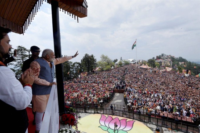 Photo Gallery: BJP Parivartan Rally In Shimla Photo Gallery: BJP Parivartan Rally In Shimla