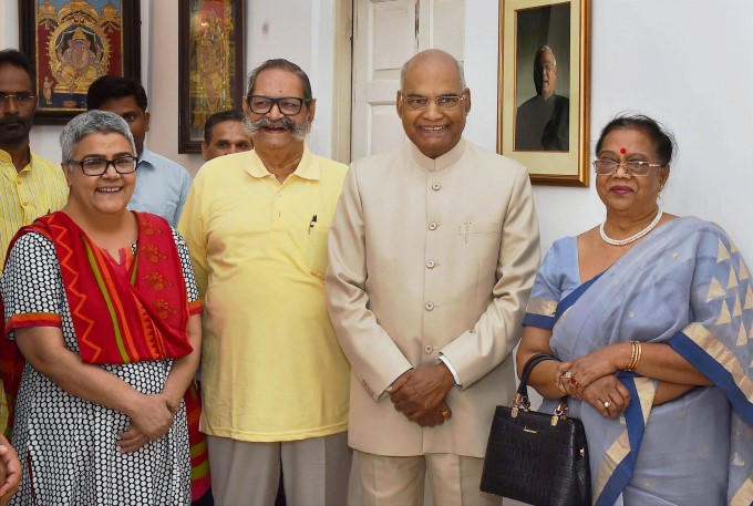 Presidential Candidate Ramnath Kovind Meets Atal Bihari Vajpayee In New Delhi Presidential Candidate Ramnath Kovind Meets Atal Bihari Vajpayee In New Delhi