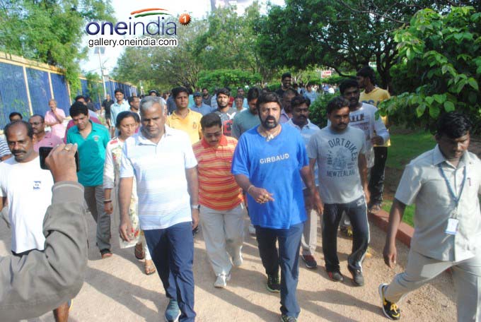 TDP MLA And Actor Balakrishna And Others Perform Yoga TDP MLA And Actor Balakrishna And Others Perform Yoga