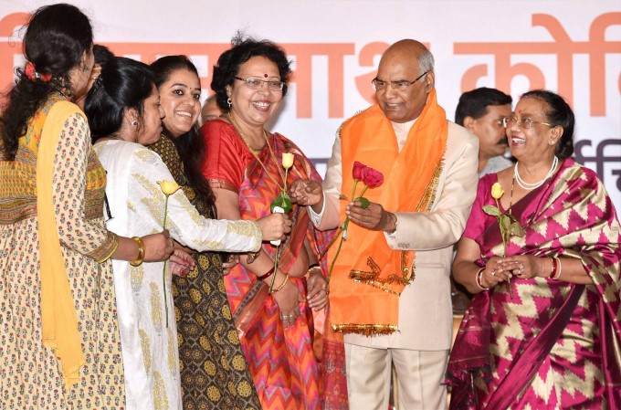 BJP Supporters Celebrate Presidential Election Victory BJP Supporters Celebrate Presidential Election Victory