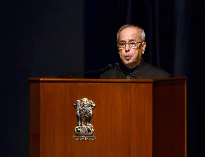 Photo Gallery: PM Releases 4th Volume Of Selected Speeches Of President Pranab Mukherjee Photo Gallery: PM Releases 4th Volume Of Selected Speeches Of President Pranab Mukherjee