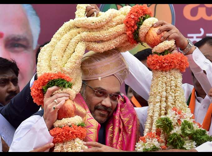 BJP President Amit Shah In Karnataka BJP President Amit Shah In Karnataka