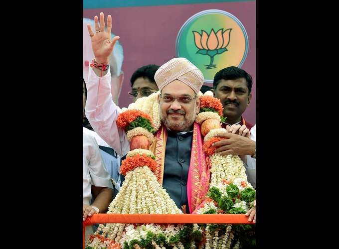 BJP President Amit Shah In Karnataka BJP President Amit Shah In Karnataka