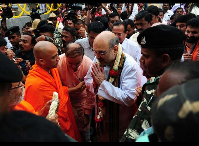 BJP President Amit Shah In Karnataka BJP President Amit Shah In Karnataka