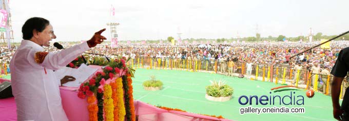 CM KCR Lays Foundation Stone For SRSP Restoration Scheme CM KCR Lays Foundation Stone For SRSP Restoration Scheme