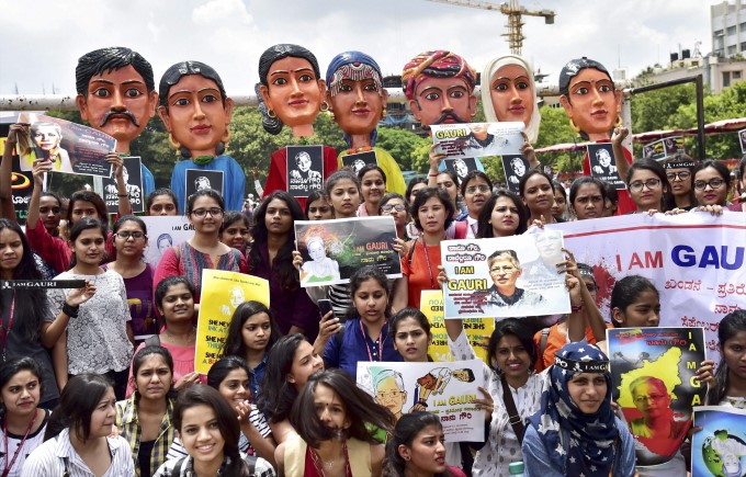 I Am Gauri : Protest In Bengaluru Against Murder Of Gauri Lankesh I Am Gauri : Protest In Bengaluru Against Murder Of Gauri Lankesh