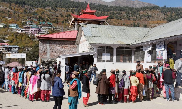 Himachal Pradesh Assembly Poll Voting Himachal Pradesh Assembly Poll Voting