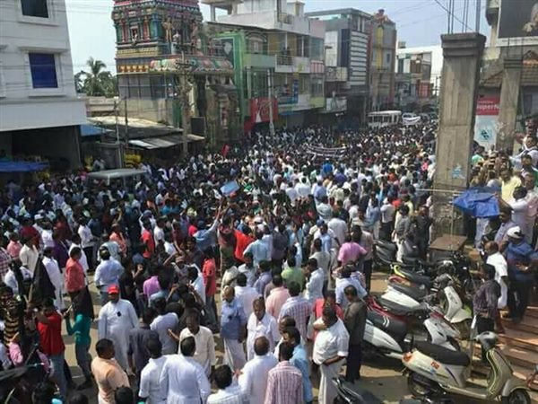 Fishermen Families Protest In Kanyakumari Fishermen Families Protest In Kanyakumari