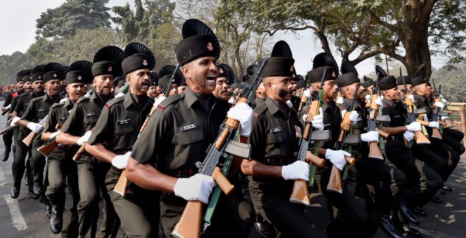 Rehearsals For Republic Day Parade ( 2018 ) Rehearsals For Republic Day Parade ( 2018 )