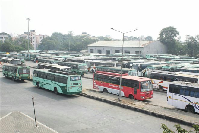 Bus Strike Hits Tamil Nadu Bus Strike Hits Tamil Nadu