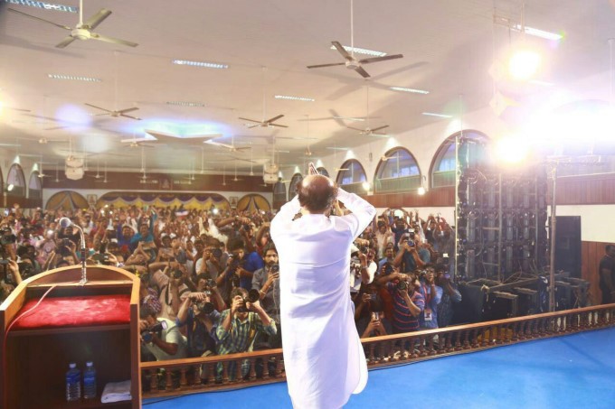 Rajinikanth Meets His Fans In Chennai Rajinikanth Meets His Fans In Chennai