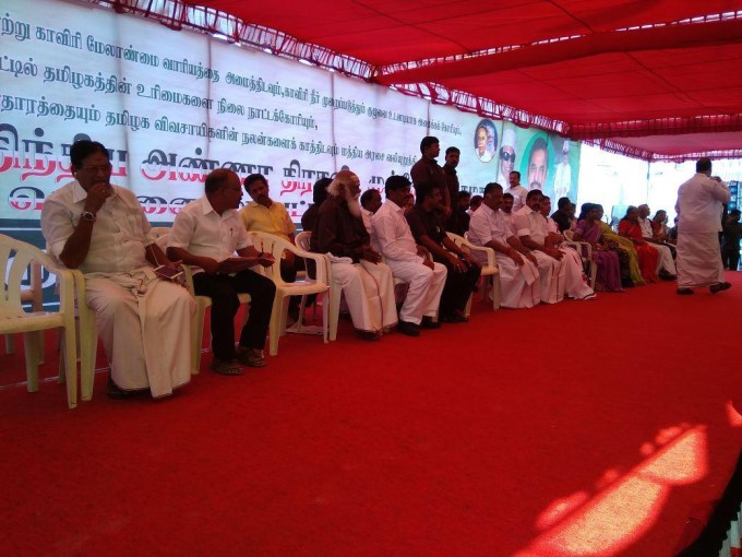 TN CM And Deputy CM Hunger Strike Over Cauvery Issue TN CM And Deputy CM Hunger Strike Over Cauvery Issue