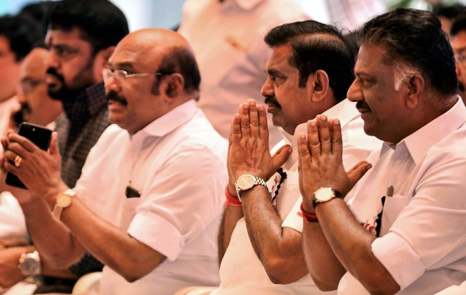 TN CM And Deputy CM Hunger Strike Over Cauvery Issue TN CM And Deputy CM Hunger Strike Over Cauvery Issue