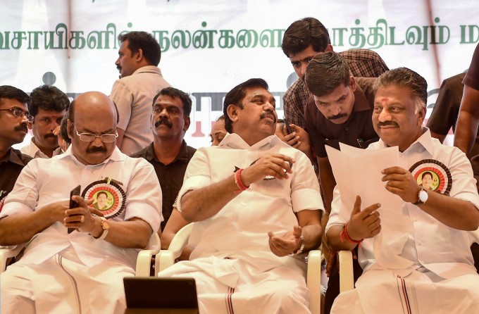 TN CM And Deputy CM Hunger Strike Over Cauvery Issue TN CM And Deputy CM Hunger Strike Over Cauvery Issue