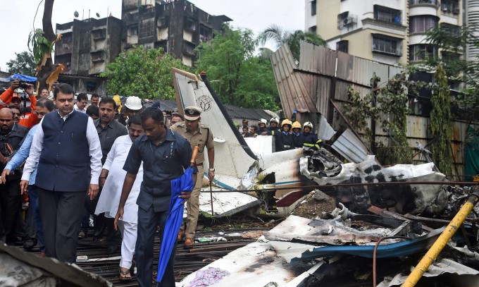 Chartered Plane Crash In Mumbai Chartered Plane Crash In Mumbai