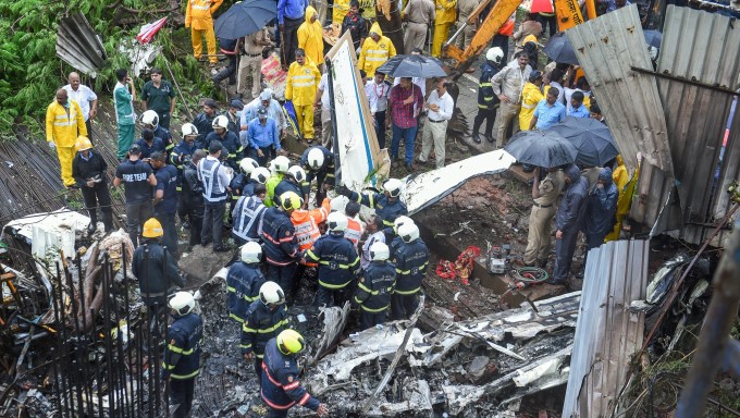 Chartered Plane Crash In Mumbai Chartered Plane Crash In Mumbai