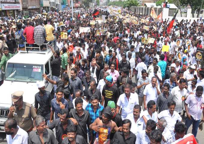 M K Alagiri Silent Rally In Chennai M K Alagiri Silent Rally In Chennai