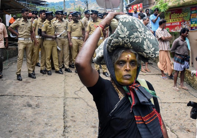 Massive Protest Against SC Verdict At Sabarimala Massive Protest Against SC Verdict At Sabarimala