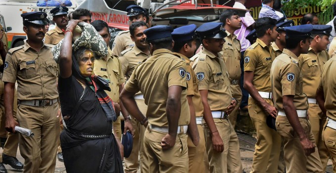Massive Protest Against SC Verdict At Sabarimala Massive Protest Against SC Verdict At Sabarimala