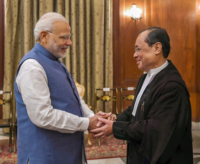 Ranjan Gogoi Sworn In As Chief Justice Of India Ranjan Gogoi Sworn In As Chief Justice Of India