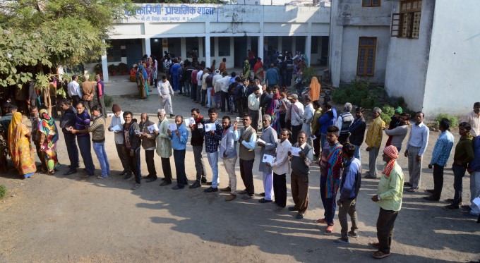 Assembly Elections Polling In Madhya Pradesh Assembly Elections Polling In Madhya Pradesh