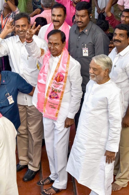 TRS Supporters And Workers Celebrate Party's Victory TRS Supporters And Workers Celebrate Party's Victory