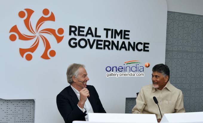 Former Britain PM Tony Blair Visits Amaravati Former Britain PM Tony Blair Visits Amaravati
