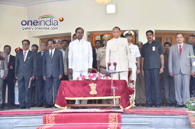 Swearing Ceremony Of Telangana Cabinet Ministers At Raj Bhavan Swearing Ceremony Of Telangana Cabinet Ministers At Raj Bhavan