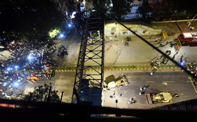 Mumbai Foot Over Bridge Collapse Near CST Mumbai Foot Over Bridge Collapse Near CST