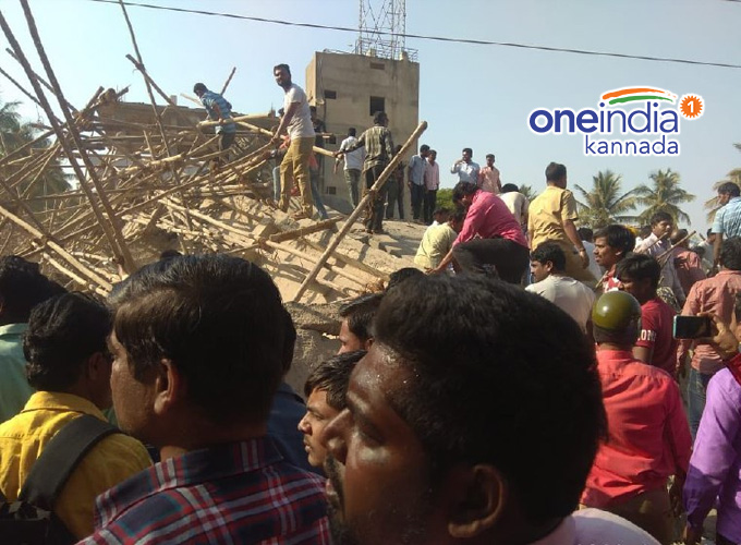 Under Construction Building Collapsed In Dharwad Under Construction Building Collapsed In Dharwad